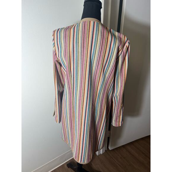 W by Worth Rainbow Zip Up Tunic Coat size 6 - Picture 4 of 6